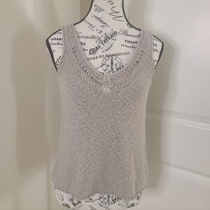 Gentle Fawn Knit Tank Top Beige Size S Cotton Stretch